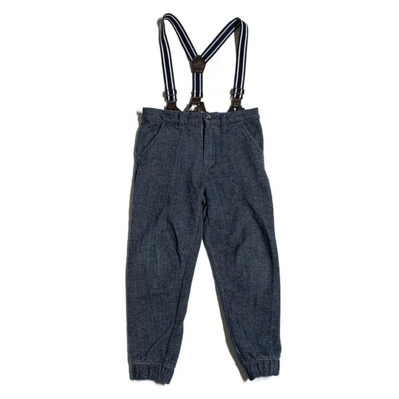JOE fresh boy’s 5Y herringbone pants with suspenders - Picture 1 of 5